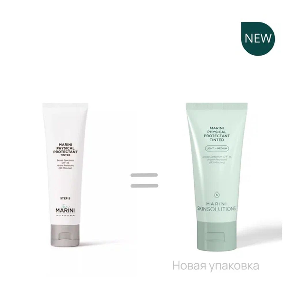 Jan Marini MARINI PHYSICAL PROTECTANT TINTED SPF 45 Солнцезащитный крем с тональным эффектом с SPF 45 (LIGHT TO MEDIUM - средний ). Объем: 57 мл