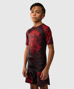 Рашгард детский Venum Wolf Atak Black/Red