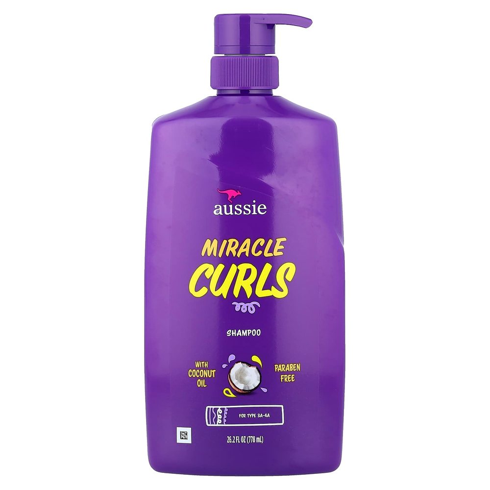 Aussie, Miracle Curls, шампунь с кокосом и маслом жожоба, 778 мл (26,2 жидк. Унции)