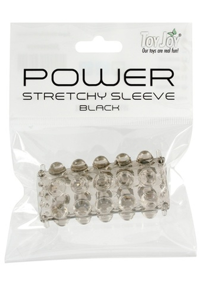 Дымчатая рельефная насадка POWER STRETCHY (Цвет: дымчатый)