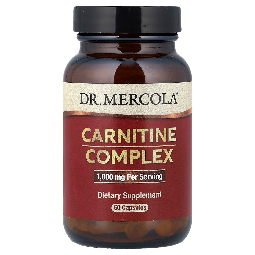 Dr. Mercola, комплекс с карнитином, 60 капсул