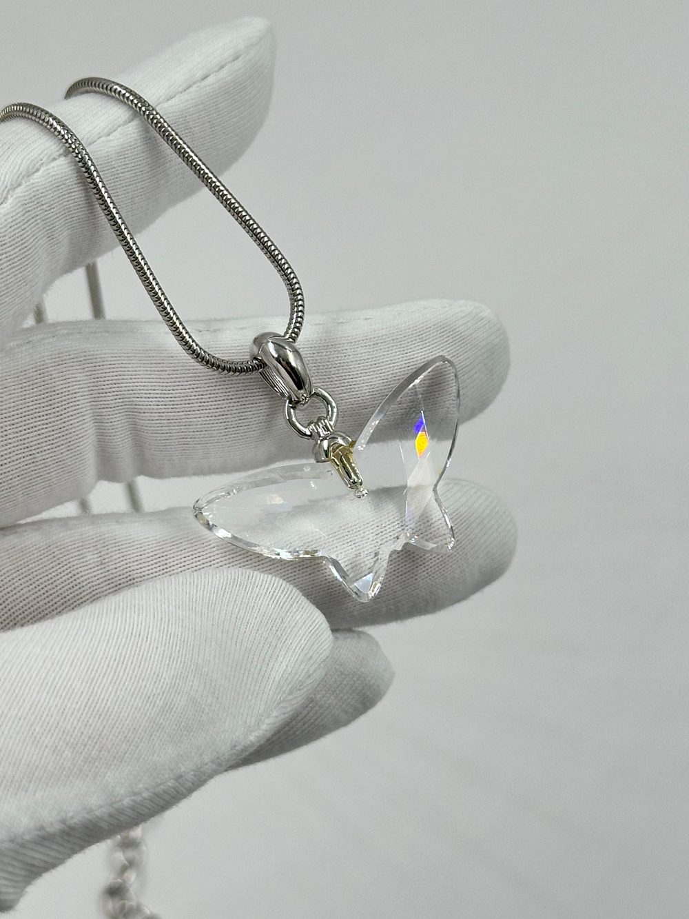Кулон Бабочка Swarovski