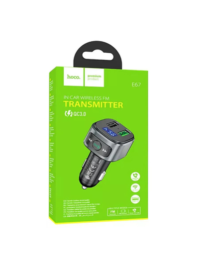 FM-трансмиттер модулятор с bluetooth E67