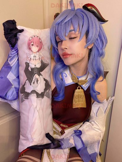 Мини дакимакура Рам из Re:Zero. Жизнь с нуля в альтернативном мире арт. M0199, 60х20 см