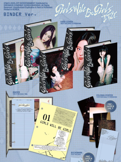 Альбом ITZY - GIRLS WILL BE GIRLS BINDER 5 Version SET