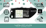 Магнитола для Toyota Hilux 2015+ - Vaycar VA77-1077-2K на Android 13, Быстрая, 2K QLED, CarPlay,4G SIM-слот