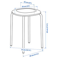 IKEA GULTARP  (ИКЕА ГУЛТАРП)  -  Табурет - тёмно-синий/Remmarn тёмно-синий