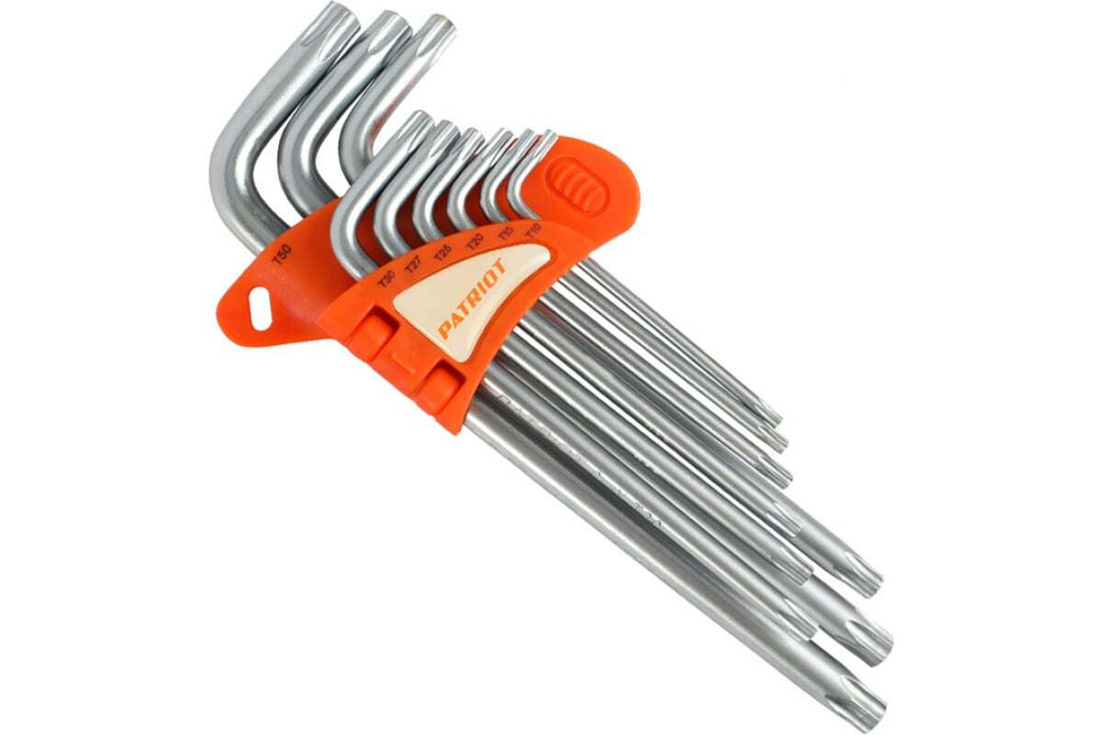 Набор ключей PATRIOT SKТ-9L, TORX, длинные, T10-T50, CRV, 9 шт 350002007