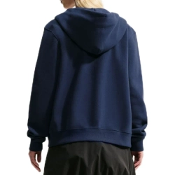 Женская Кофта теннисная Nike Studio Fleece Medium Weight Full Zip - midnight navy/sail