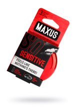 Презервативы Maxus, ультратонкие, латекс, железный кейс, 3 шт.