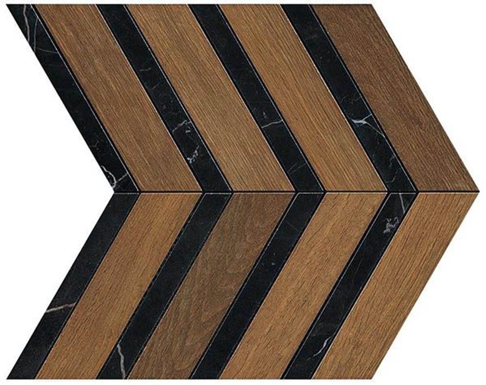 Мозаика Heartwood Moka Marble Chevron