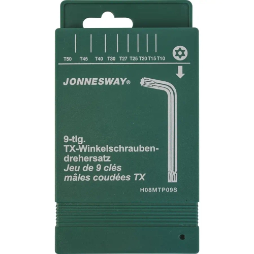 Набор ключей TORX® с центрированным штифтом Т10—T50 JONNESWAY 08MTP09S
