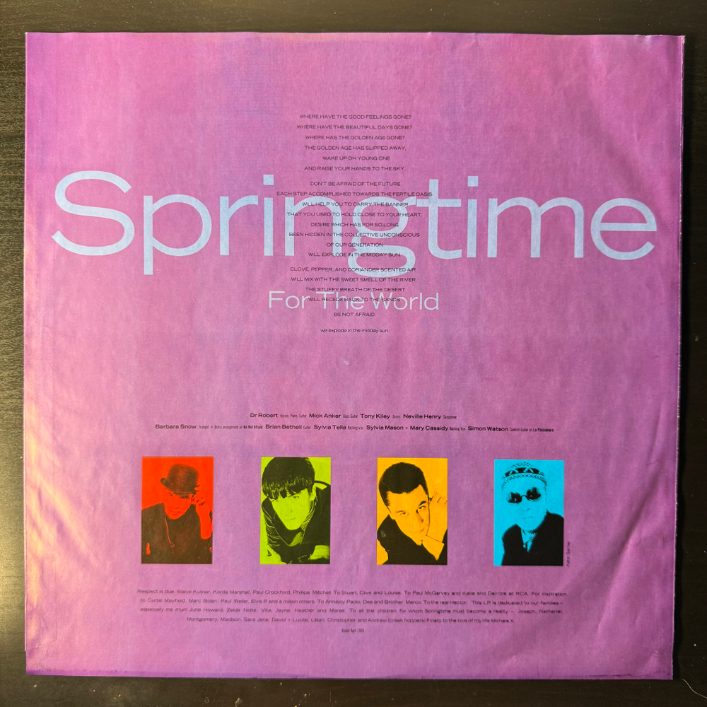 The Blow Monkeys ‎– Springtime For The World (Европа 1990г.)