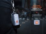 Фонарь-брелок Fenix E03R V2.0 серый