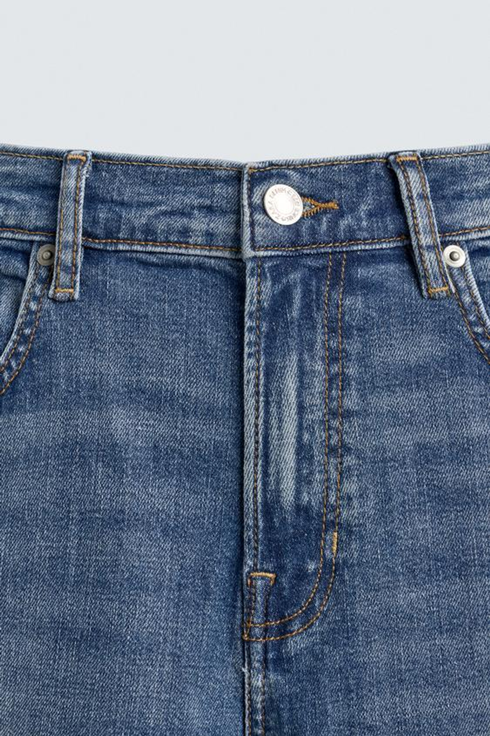 ZARA БАЗОВЫЕ ДЖИНСЫ SLIM FIT, СИНИЙ