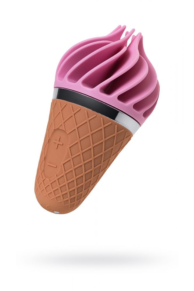 Вибромассажер-спиннатор Satisfyer Layons Sweet Treat, розовый-коричневый