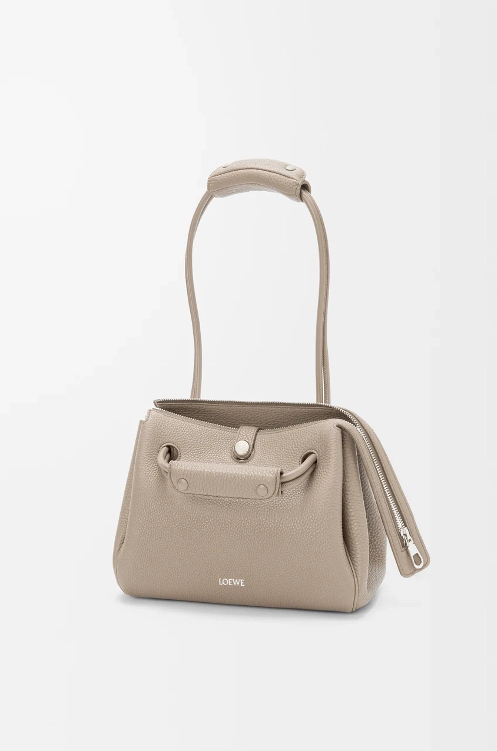 Loewe Маленькая сумка Madrid из мягкой зернистой телячьей кожи, цвет глины