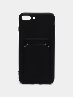 Чехол с карманом для карт на iPhone 11, Черный