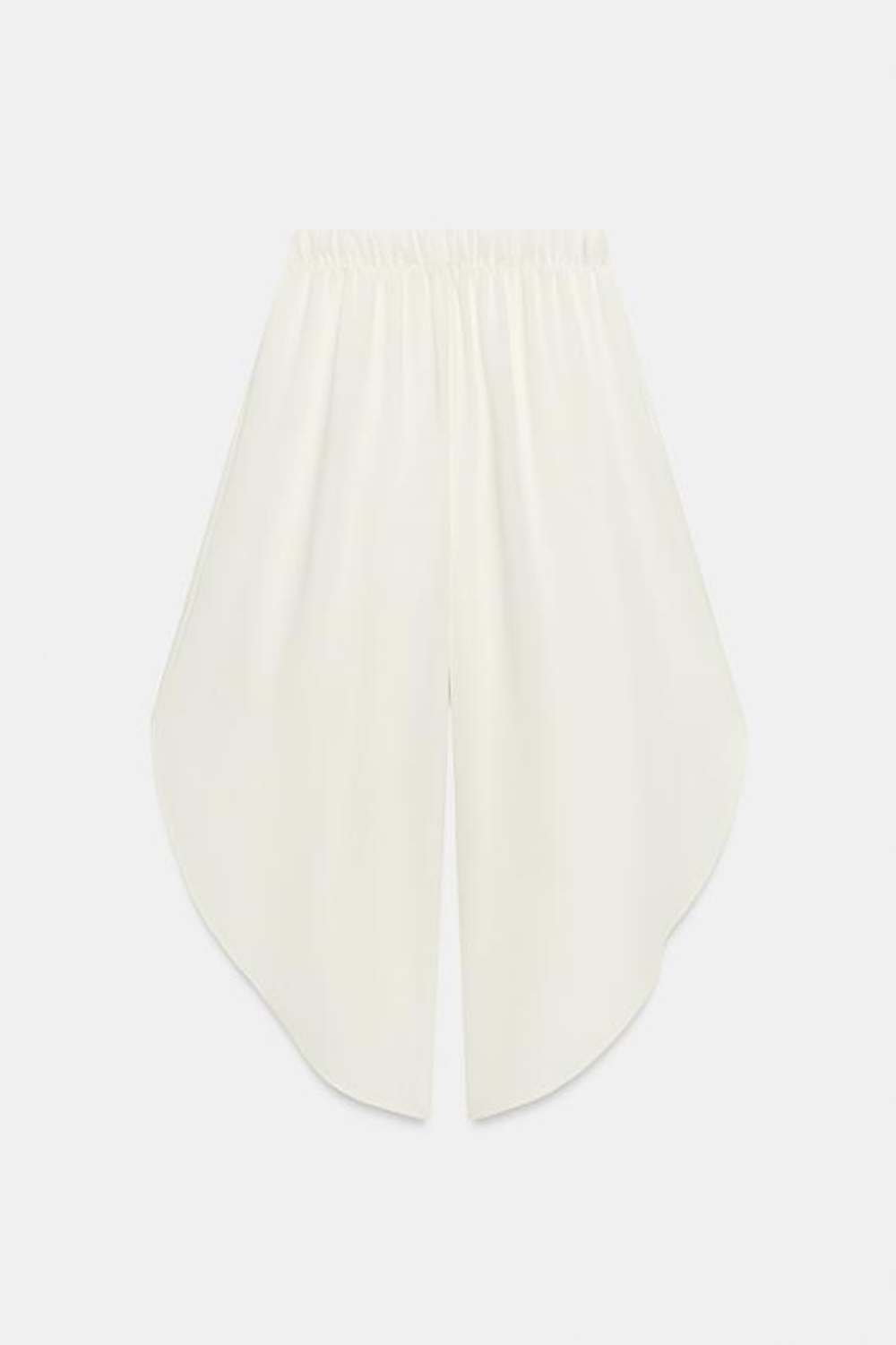ZARA ЛЕГКИЕ БРЮКИ С РАЗРЕЗАМИ, ЭКРЮ