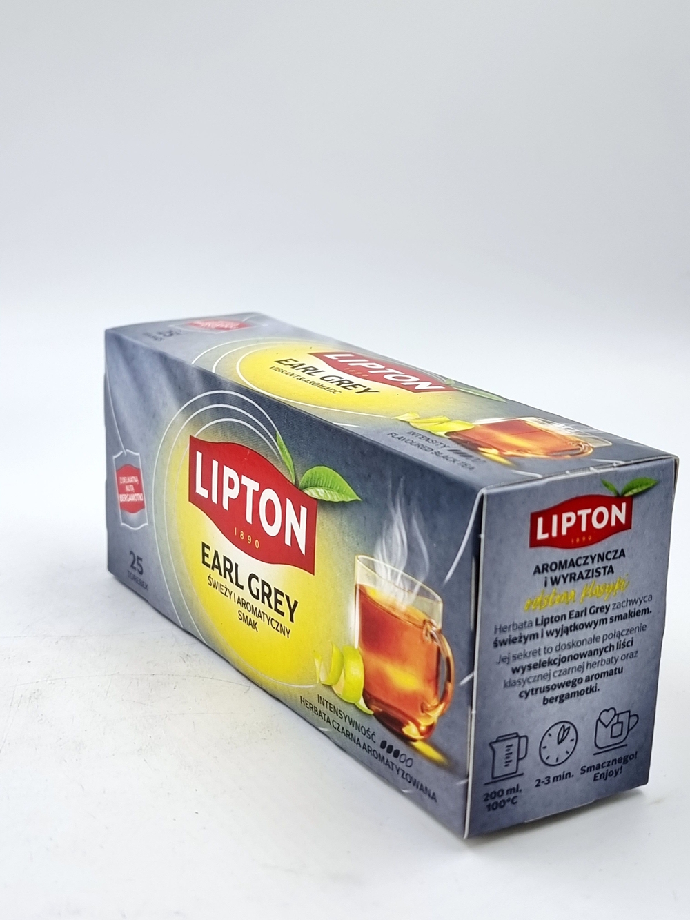 Чай черный Lipton Earl Grey, 25 пакетиков, 37.5 г
