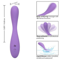 Фиолетовый ультрагибкий вибромассажер California Exotic Novelties Demi SE-4382-05-3