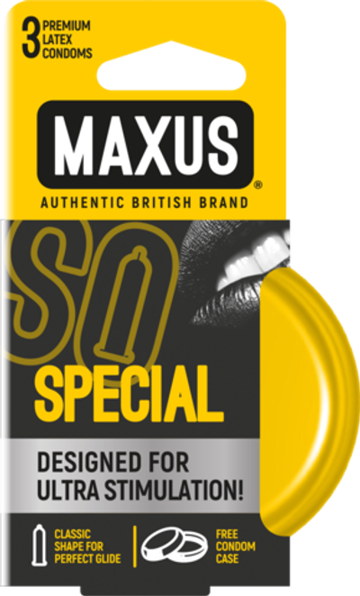 Презервативы точечно-ребристые MAXUS Special №3 ж/к
