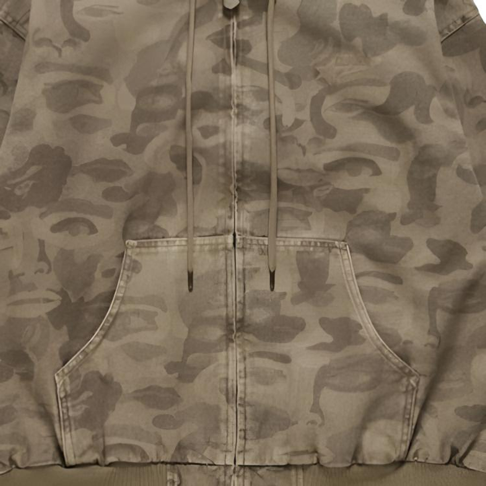A Bathing Ape X Kidsuper Solid Camo Jacquard Куртка коричневый