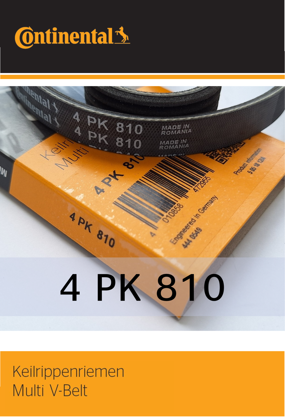 Ремень поликлиновый Continental 4PK810