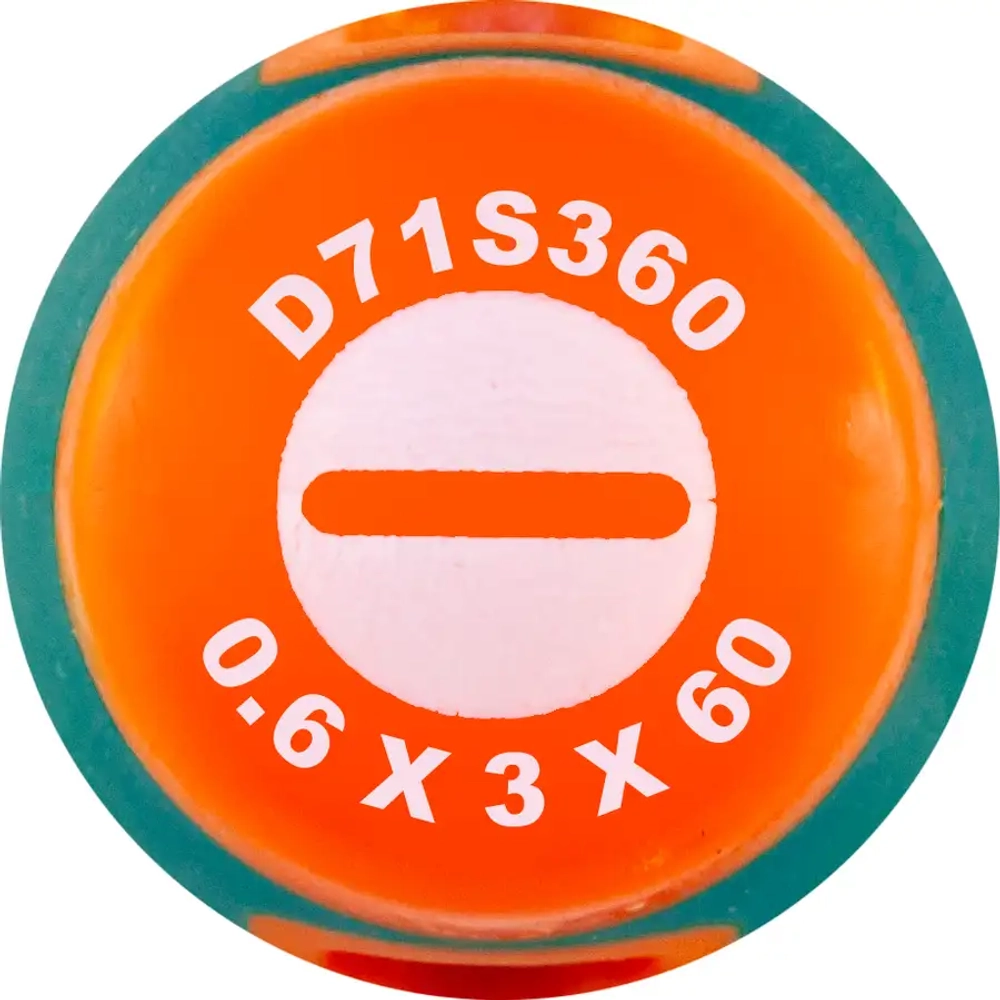 Отвёртка шлицевая ANTI-SLIP GRIP, SL3х60 мм JONNESWAY D71S360