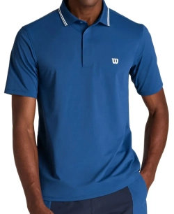 Мужское теннисное поло Wilson Challengers Technical - blue quartz