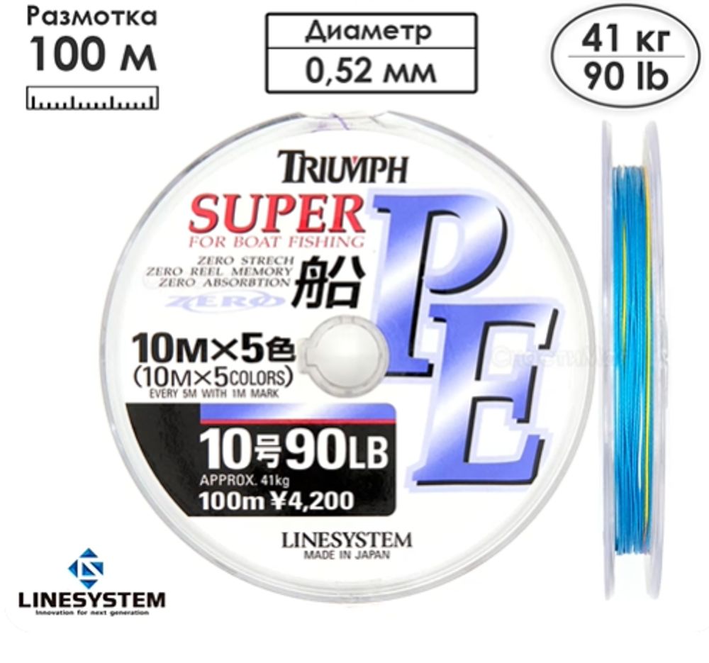 Шнур LINESYSTEM Triumph Fune PE 10