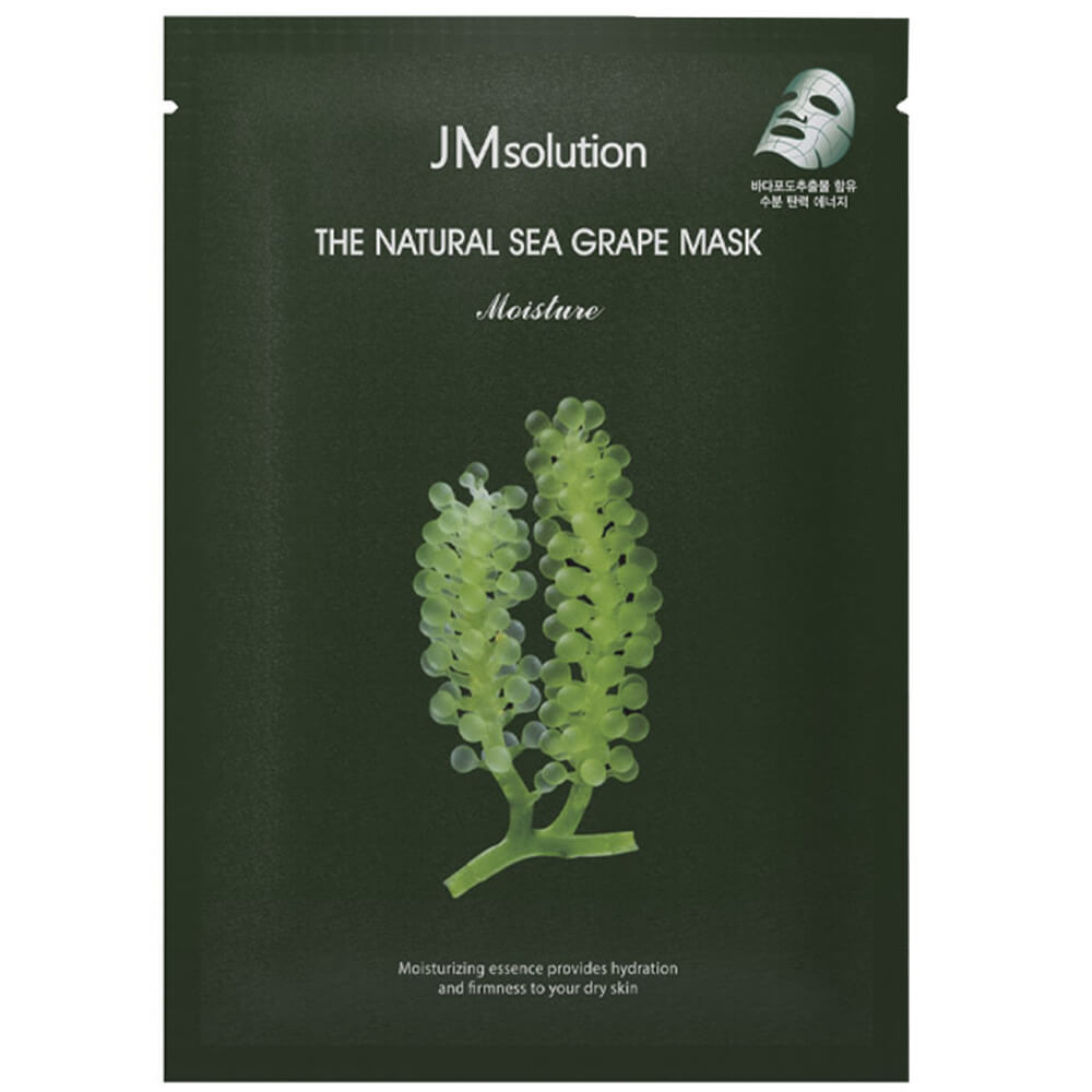 Увлажняющая тканевая маска с морским виноградом JMsolution The Natural Sea Grape Mask Moisture, 30мл, шт