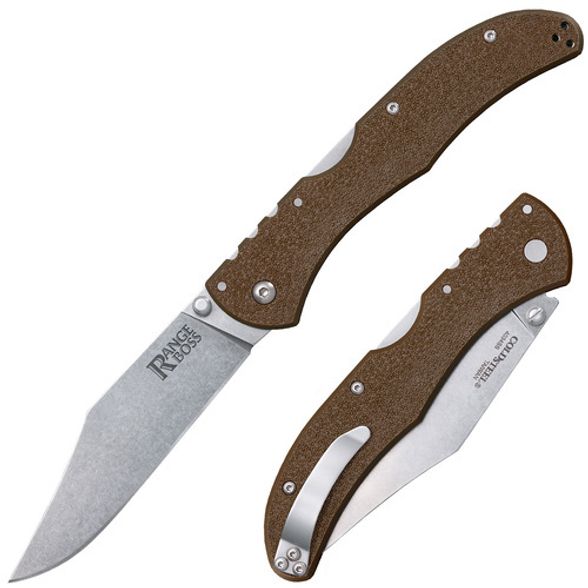 Цена наНож складной Cold Steel Range Boss Flat, сталь 4034SS, рукоять zytel, темно-коричневый