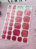 Плёнки для педикюра Wraps stickers SF-145 (комбинированные с фольгой)
