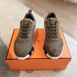 Мужские кроссовки Hermes Bouncing цвета хаки