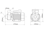 Насос Aquario ADB-35 (430Вт. нап.35м. пр.30л/мин.) вихревой