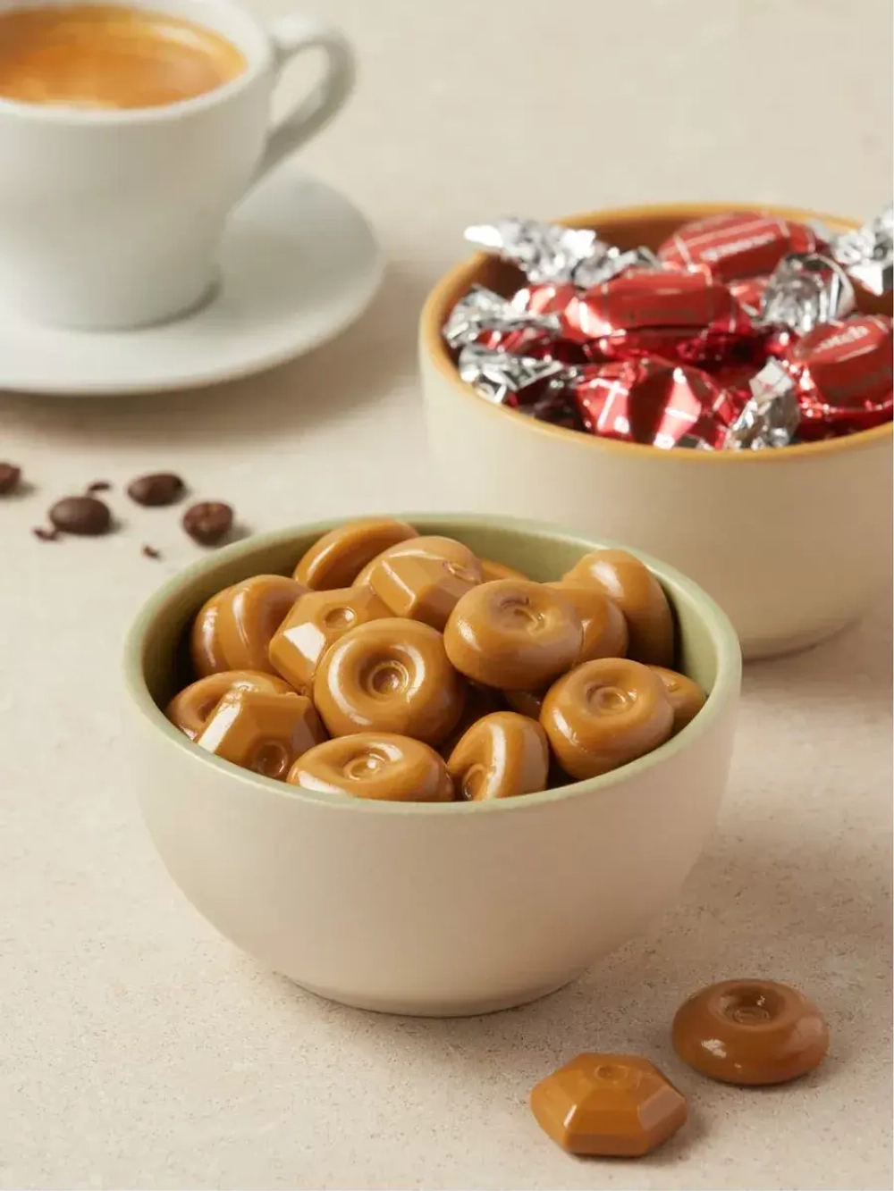 Леденцовая карамель Арахис, Виноград, Кофе ассорти 3 шт
