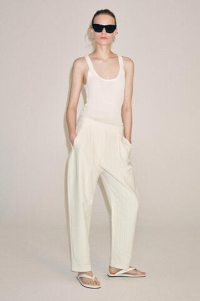 БРЮКИ BARREL В ПОЛОСКУ — ZW COLLECTION — ZARA