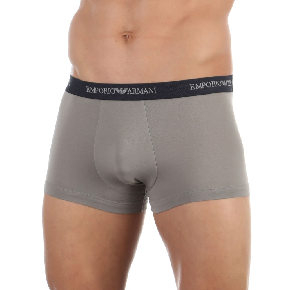 Набор из 2 трусов-боксеров Emporio Armani - серых и темно-синих (Размер: XL) (Цвет: разноцветный)