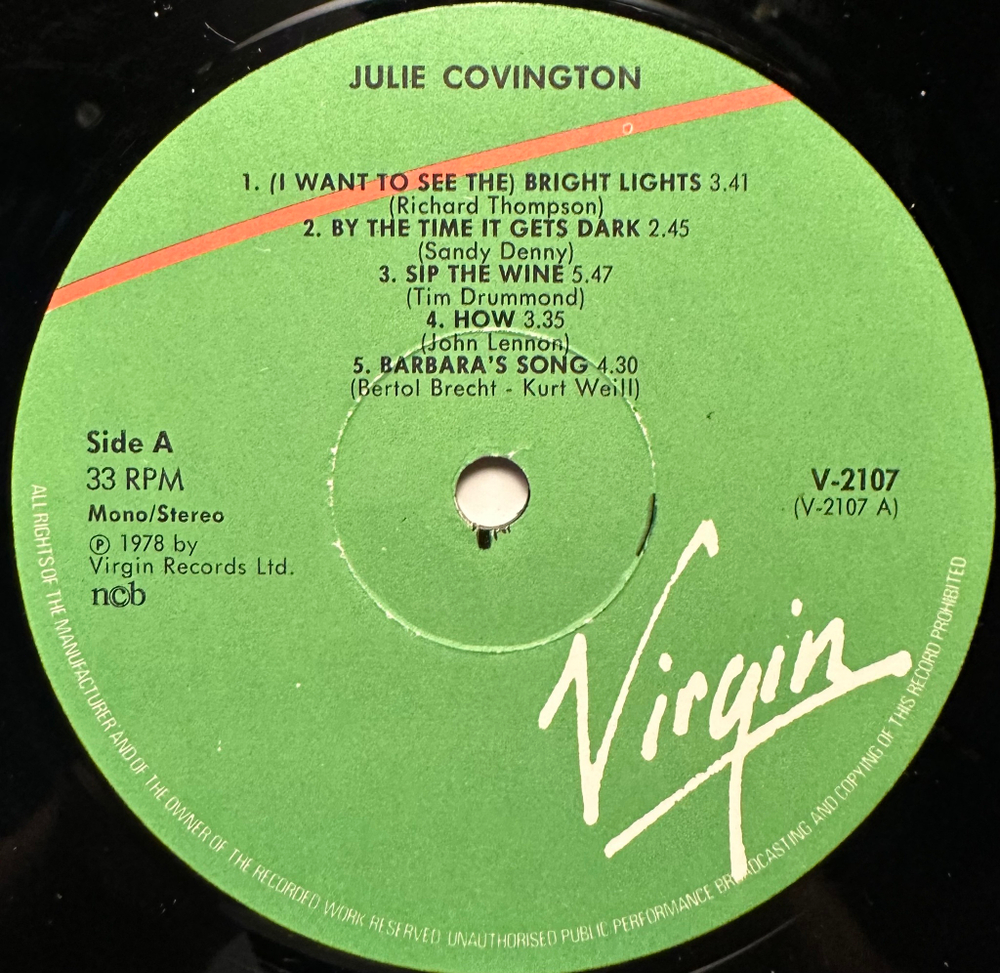 Julie Covington (Скандинавия 1978г.)