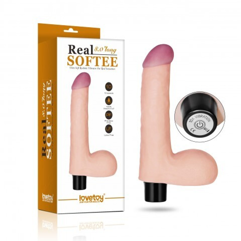 Вибратор серии REAL SOFTEE, 17*3,5