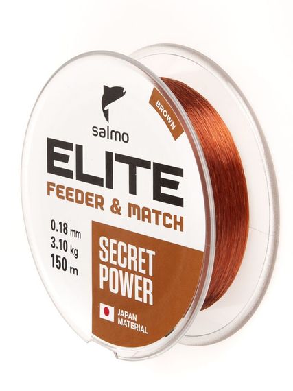 Леска монофильная Salmo Elite FEEDER &amp; MATCH 150 м, 0,18 мм