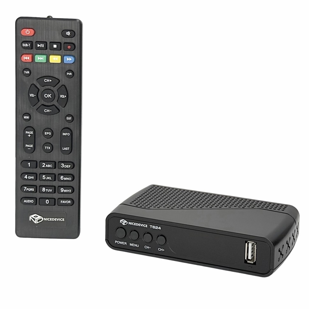 ТВ-приставка для приема цифрового телевидения NiceDevice T624