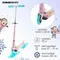 Самокат-снегокат зимний 2 в 1 «Красотка», цвет розовый
