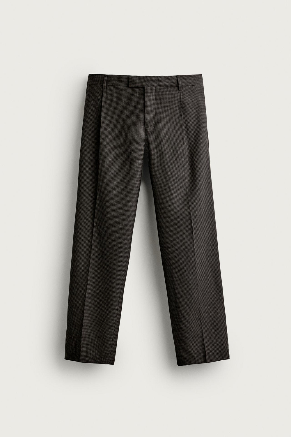 ZARA КОСТЮМНЫЕ БРЮКИ КЛАССИЧЕСКОГО КРОЯ, ЧЕРНЫЙ