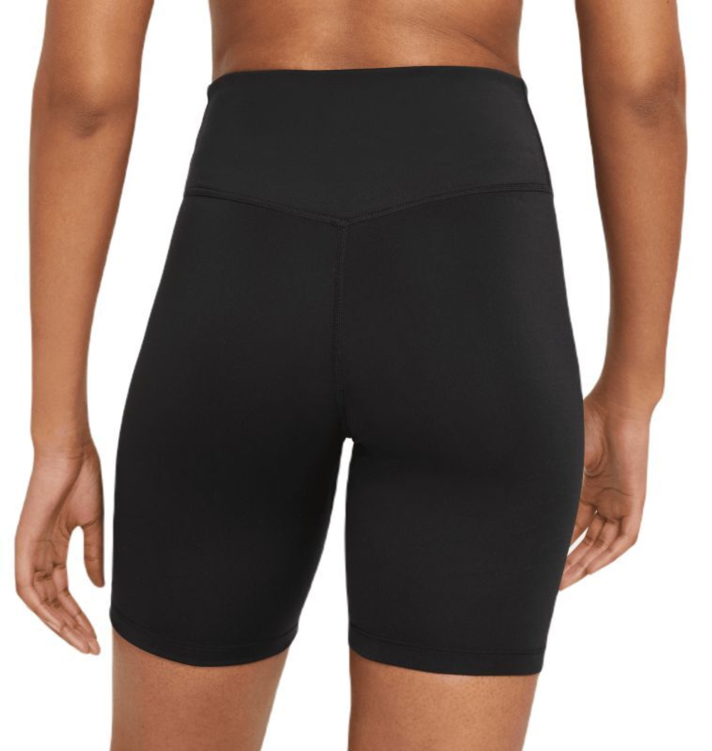 Женские Шорты теннисные Nike One Mid-Rise Short 7in - black/white