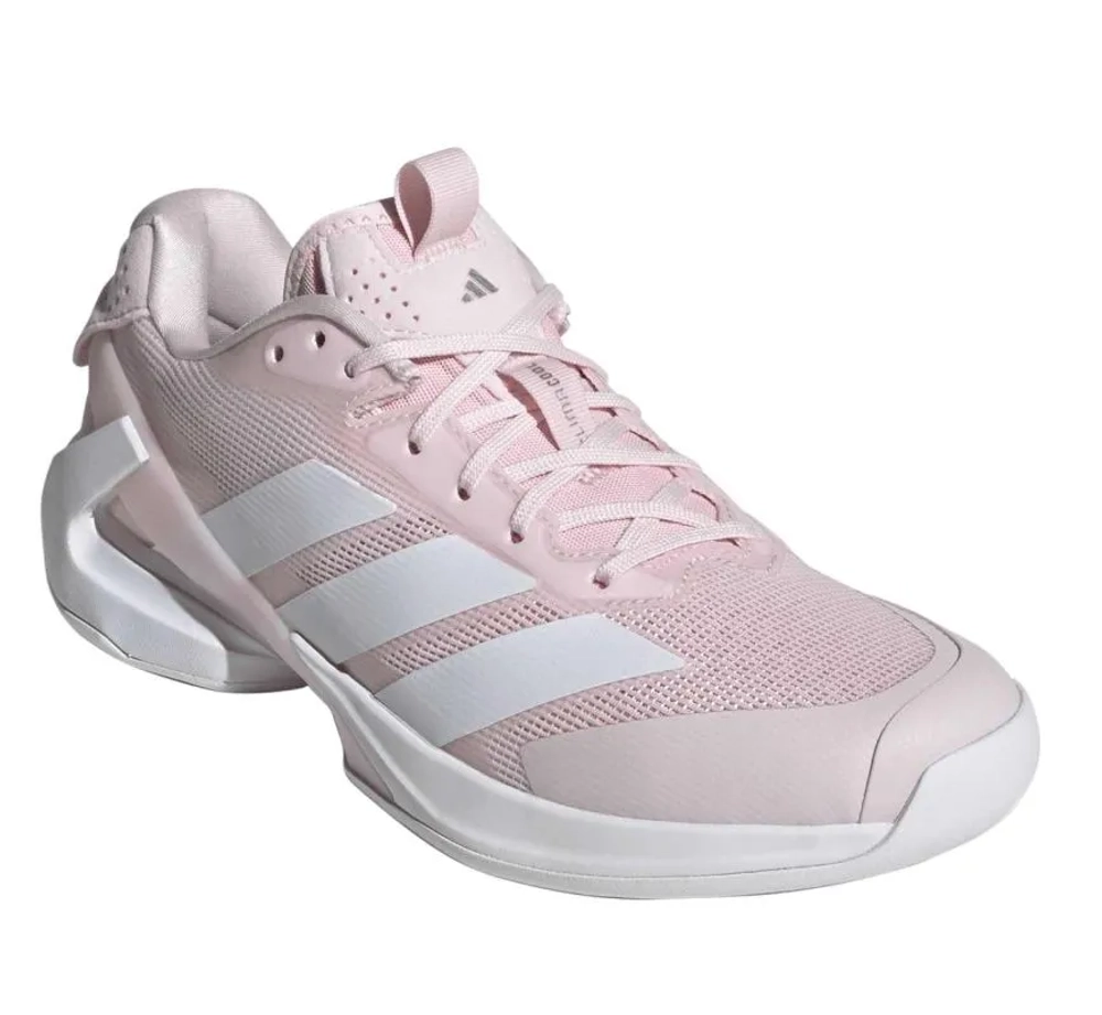 Женские теннисные кроссовки Adidas Adizero Ubersonic 5 W - distilled pink/cloud white/cloud white