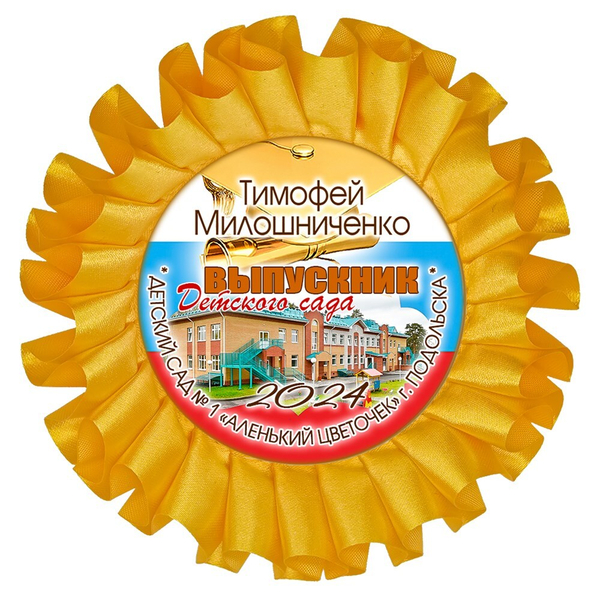 Наградная розетка именная. Арт. 37 6793
