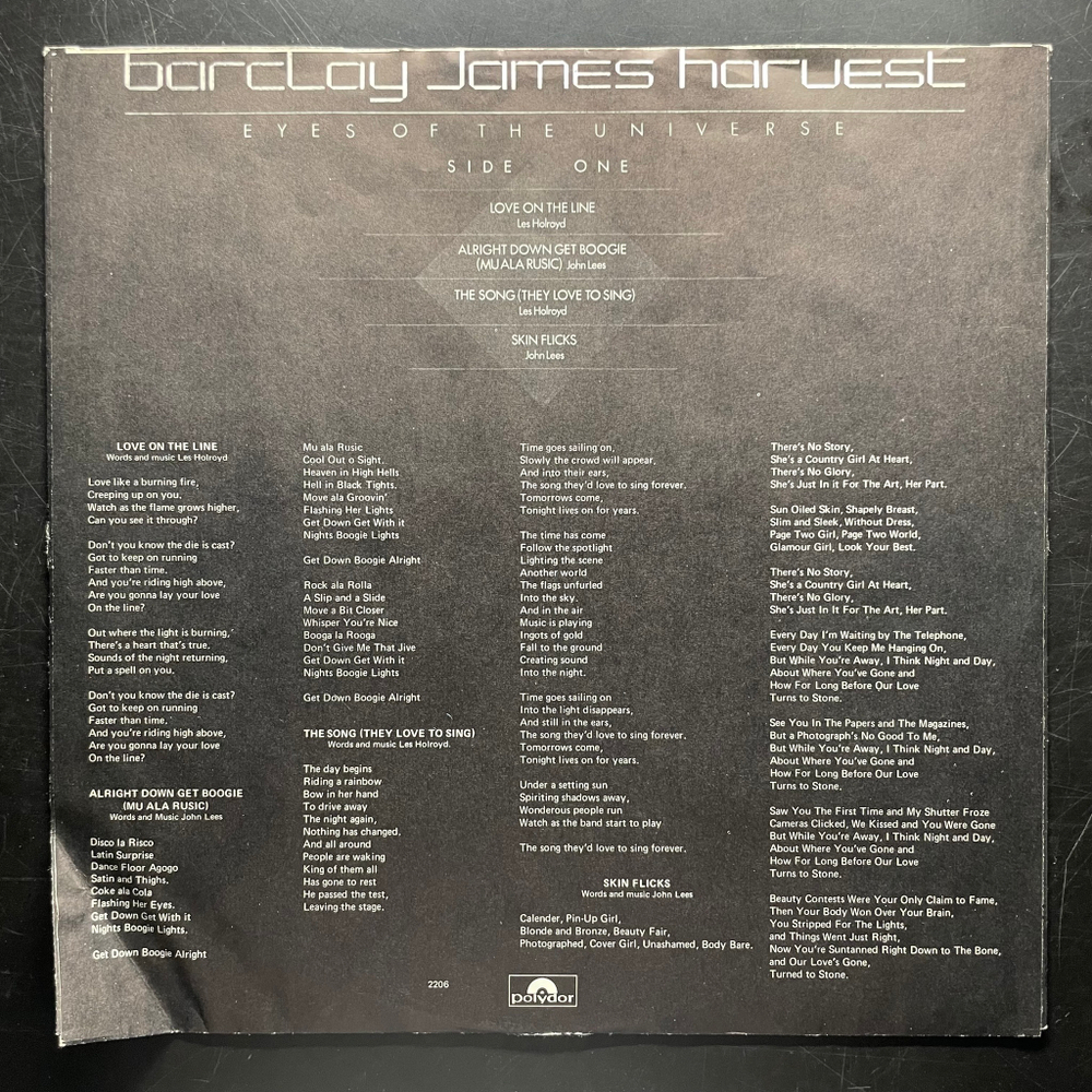 Barclay James Harvest - Eyes Of The Universe (Скандинавия 1979г.)