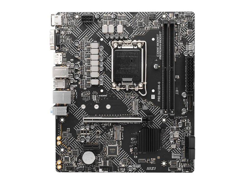 Материнская плата MSI Pro H610M-G, Socket LGA 1700, Intel H610, mATX, RTL